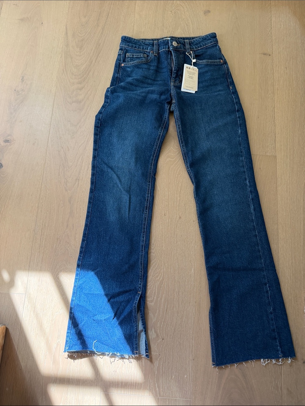 Mango Dark Blue Flare Jeans